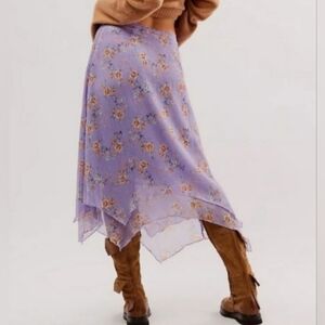 Free People boho midi skirt Small